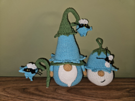 Klokjesbloemkabouter – Gehaakte knuffelset (2 stuks)
