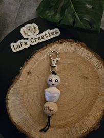 Sleutelhanger Mrs Witte Jurk
