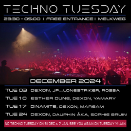 Techno Tuesday Amsterdam - December 2024, Melkweg Amsterdam