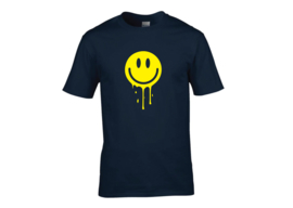 Melting smiley t-shirt men