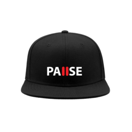 Pause snapback cap