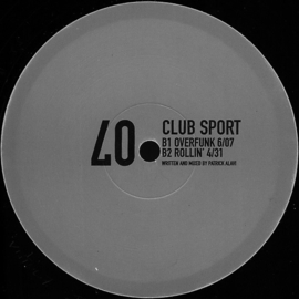 Patrick Alavi – Club Sport - VRT007 -  Vertigo