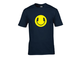 Smiley headphone t-shirt men