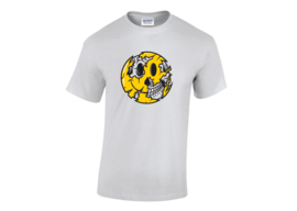 Smiley face skull t-shirt men