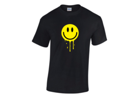 Melting smiley t-shirt men