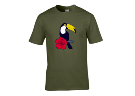 Bird tropical t-shirt men