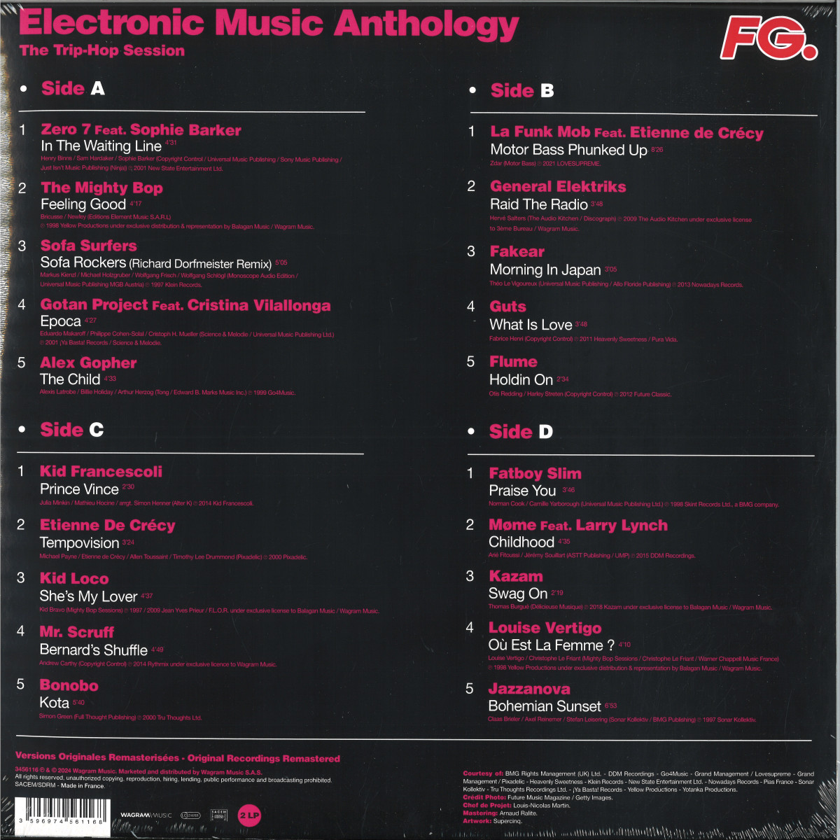 Various - ELECTRONIC MUSIC ANTHOLOGY - TRIP HOP SESSIONS LP 2x12" - 3456116 - Wagram