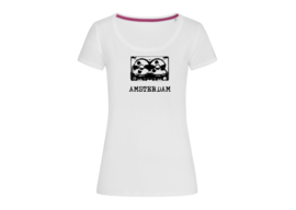 Amsterdam tape t-shirt woman body fit