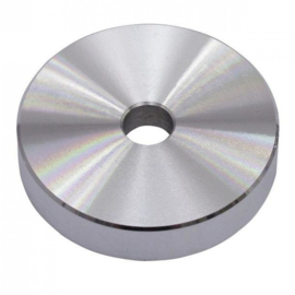 Puck Single Center  Piece Aluminum silver