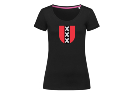 Amsterdam symbol t-shirt woman body fit