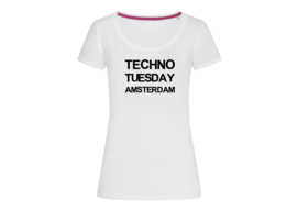 Techno Tuesday Amsterdam t-shirt woman body fit