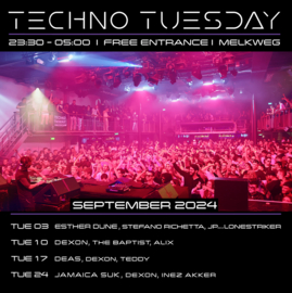 Techno Tuesday Amsterdam - September 2024, Melkweg Amsterdam