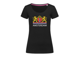 Amsterdam Coat of Arms t-shirt woman body fit