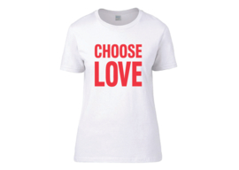 Choose love t-shirt woman semi-fit