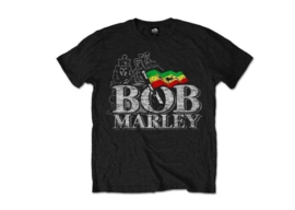 Bob Marley T-Shirt Distressed Logo