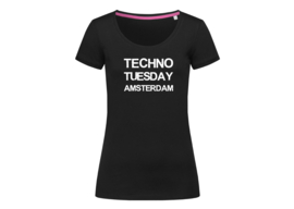 Techno Tuesday Amsterdam t-shirt woman body fit