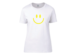 Smiley minimal t-shirt woman semi-fit