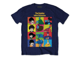 The Beatles navy T-Shirt Yellow Submarine Characters