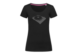 Turntable t-shirt woman body fit