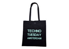 Techno Tuesday Amsterdam tote bag black