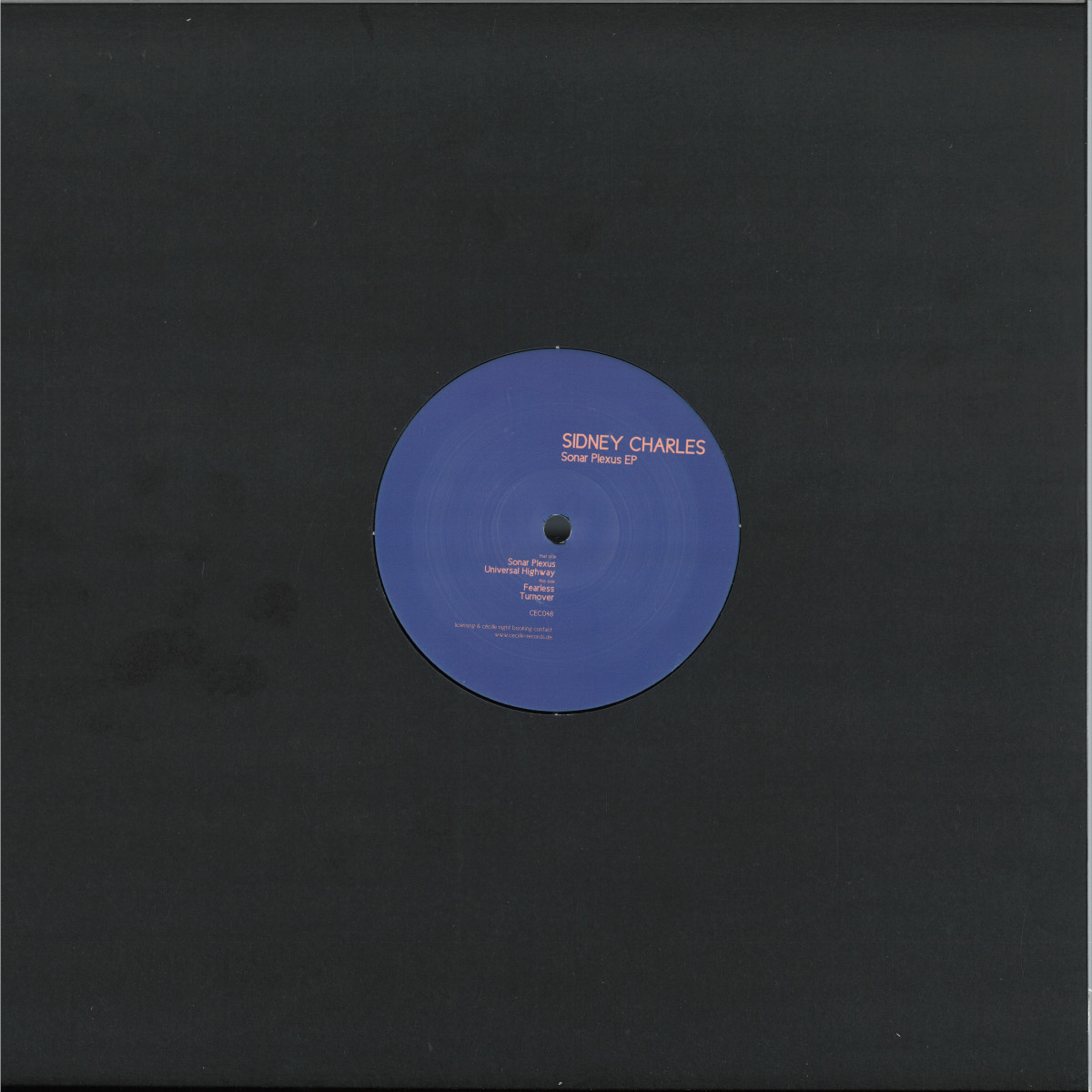 Sidney Charles - Sonar Plexus EP - CEC048 - Cecille Records