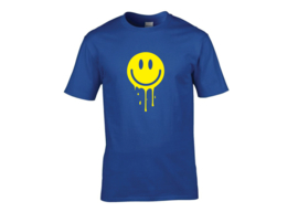 Melting smiley t-shirt men