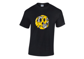 Smiley face skull t-shirt men
