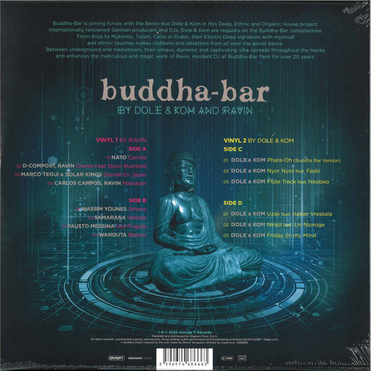 Various - BUDDHA BAR (BY DOLE & KOM AND RAVIN) LP 2x12" - 3468666 - George V