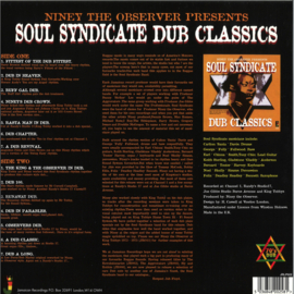 Niney The Observer - Soul Syndicate Dub Classics - JRLP022 | Jamaican Recordings