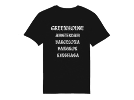 T-shirt unisex Green House World Cities Black