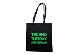 Techno Tuesday Amsterdam tote bag black