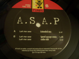 A.S.A.P. – Let Me See - TBC018 - Club Tunes