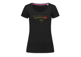 VU meter t-shirt woman body fit