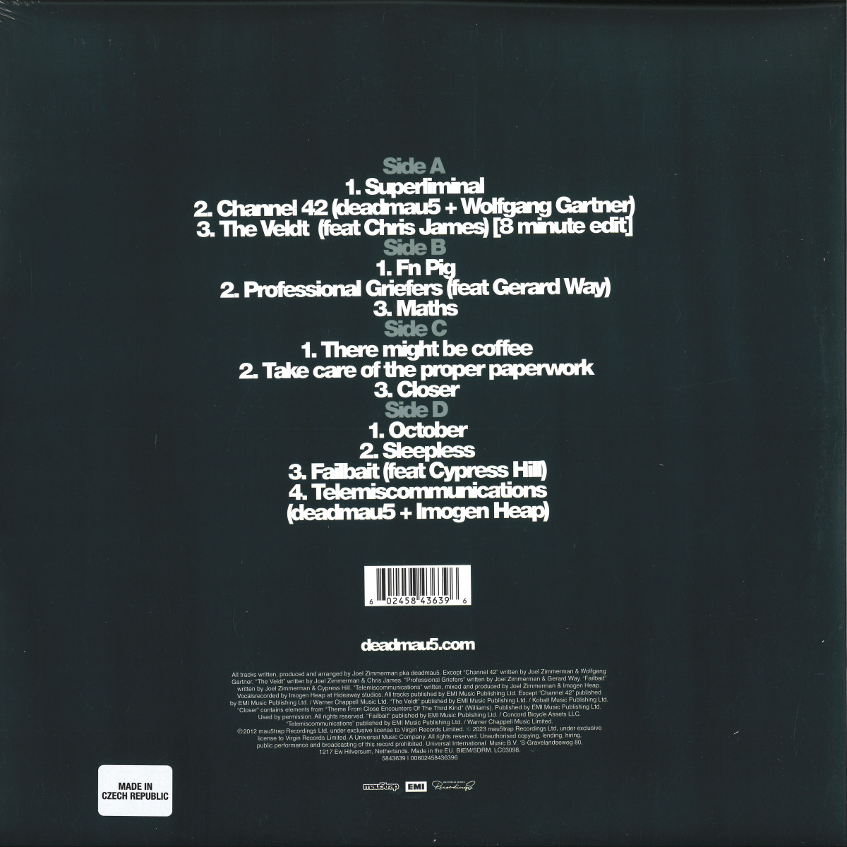 Deadmau5 - Album Title Goes Here LP 2x12" - 0602458436396 - VIRGIN MUSIC