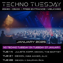 Techno Tuesday Amsterdam - January 2025, Melkweg Amsterdam