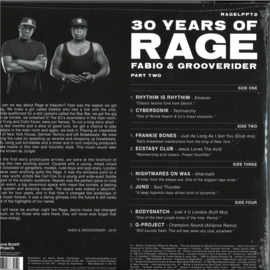 Fabio & Grooverider - 30 Years of Rage Part 2 (Limited White Vinyl) 2x12" - RAGELPPT2LTD | Above Board Projects