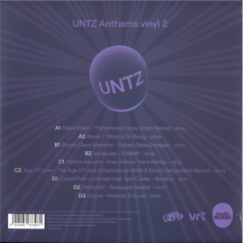 VARIOUS - UNTZ ANTHEMS VINYL 2 LP 2x12" - 5411099 | 541 Label