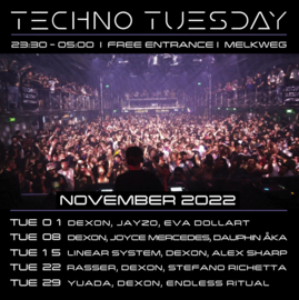 Techno Tuesday Amsterdam - November 2022 - Melkweg Amsterdam