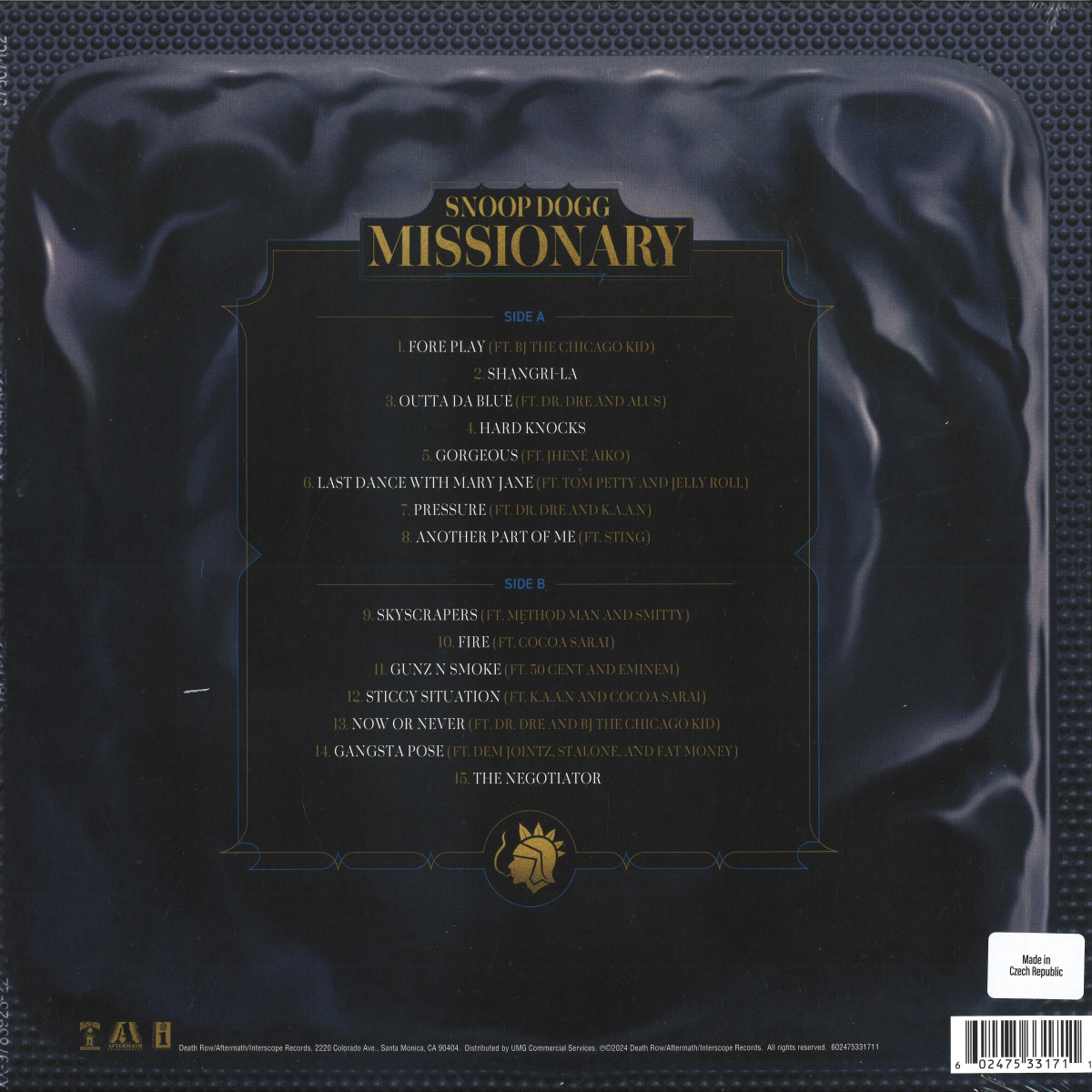 Snoop Dogg - Missionary LP - UK 7533171 Polydor UK