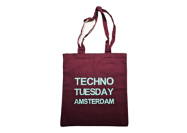 Techno Tuesday Amsterdam tote bag coloured