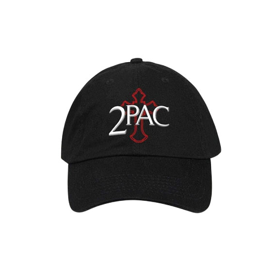 2Pac Cross Logo Cap Black