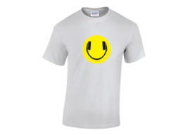 Smiley headphone t-shirt men