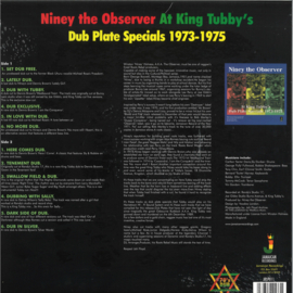 Niney The Observer - At King Tubbys Dub Plate Specials 1973-1975 - JRLP011 | Jamaican Recordings
