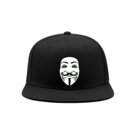 Anonymous mask snapback cap