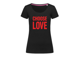 Choose love t-shirt woman body fit