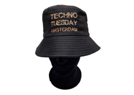 Techno Tuesday Amsterdam bucket hat with pattern print