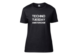 Techno Tuesday Amsterdam t-shirt woman semi-fit