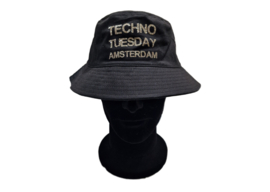 Techno Tuesday Amsterdam bucket hat with glitter print