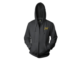 Hoodie zipper Green House Logo | Black