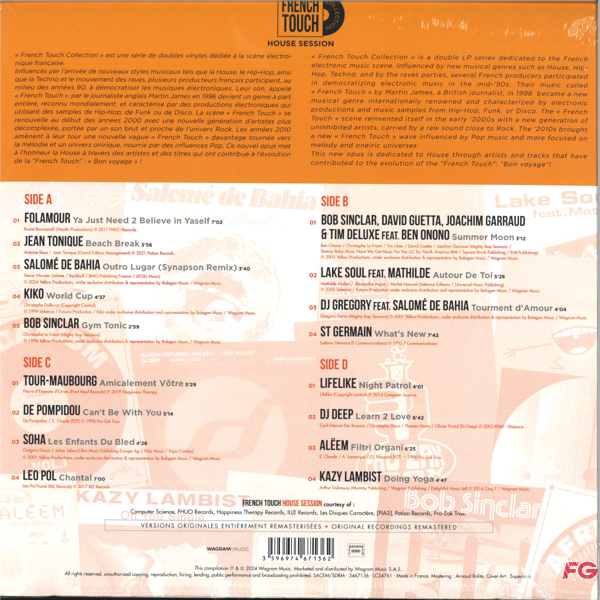 Various - FRENCH TOUCH - HOUSE SESSION LP 2x12" - 3467136 - Wagram